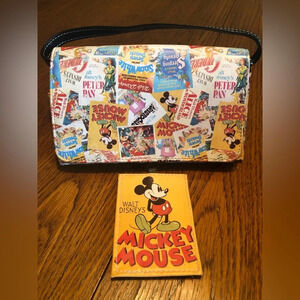 Disney Retro Vintage Classic Movie Poster Print Wallet Mini Purse + Luggage Tag
